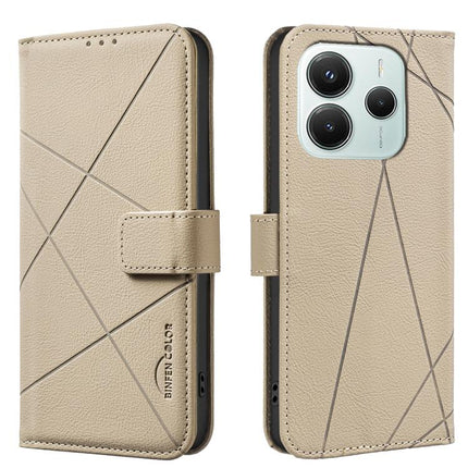 Geometric Pattern RFID Leather Phone Case, For Xiaomi Poco M7 Pro 5G, For Xiaomi Poco X6 Pro, For Xiaomi 13T, For Xiaomi Poco F5 5G