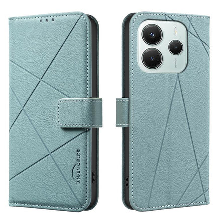 Geometric Pattern RFID Leather Phone Case, For Xiaomi Poco M7 Pro 5G, For Xiaomi Poco X6 Pro, For Xiaomi 13T, For Xiaomi Poco F5 5G