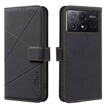 Geometric Pattern RFID Leather Phone Case, For Xiaomi Poco M7 Pro 5G, For Xiaomi Poco X6 Pro, For Xiaomi 13T, For Xiaomi Poco F5 5G