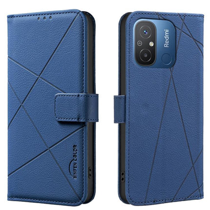 Geometric Pattern RFID Leather Phone Case, For Xiaomi Poco C55, For Xiaomi Poco X5 Pro, For Xiaomi Poco X5, For Xiaomi Poco M3 Pro