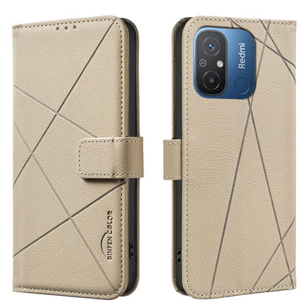 Geometric Pattern RFID Leather Phone Case, For Xiaomi Poco C55, For Xiaomi Poco X5 Pro, For Xiaomi Poco X5, For Xiaomi Poco M3 Pro