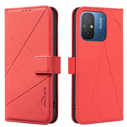 Geometric Pattern RFID Leather Phone Case, For Xiaomi Poco C55, For Xiaomi Poco X5 Pro, For Xiaomi Poco X5, For Xiaomi Poco M3 Pro