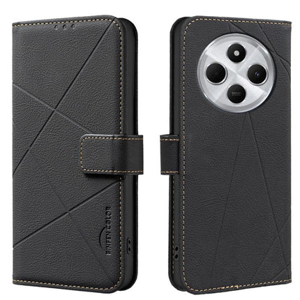 Geometric Pattern RFID Leather Phone Case, For Xiaomi 15T 5G, For Xiaomi Poco F7 5G Global, For Xiaomi Poco X7 Pro, For Xiaomi Poco C75