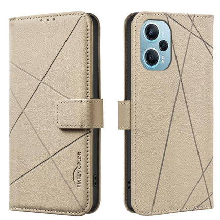 Geometric Pattern RFID Leather Phone Case, For Xiaomi Poco M7 Pro 5G, For Xiaomi Poco X6 Pro, For Xiaomi 13T, For Xiaomi Poco F5 5G