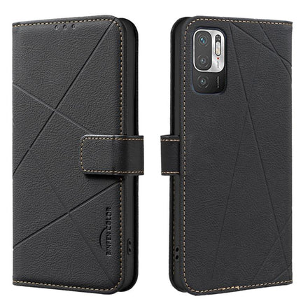 Geometric Pattern RFID Leather Phone Case, For Xiaomi Poco C55, For Xiaomi Poco X5 Pro, For Xiaomi Poco X5, For Xiaomi Poco M3 Pro