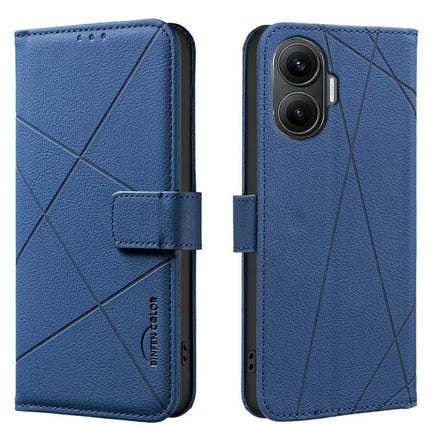 Geometric Pattern RFID Leather Phone Case, For Xiaomi 15T 5G, For Xiaomi Poco F7 5G Global, For Xiaomi Poco X7 Pro, For Xiaomi Poco C75