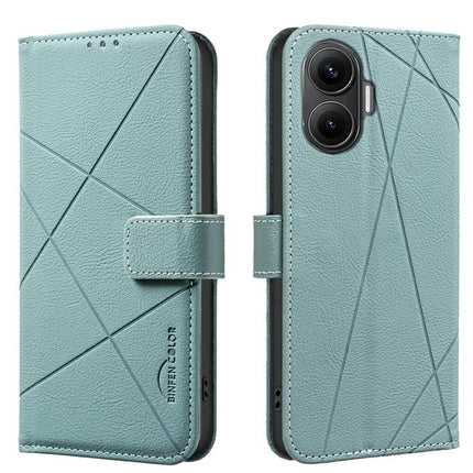 Geometric Pattern RFID Leather Phone Case, For Xiaomi 15T 5G, For Xiaomi Poco F7 5G Global, For Xiaomi Poco X7 Pro, For Xiaomi Poco C75