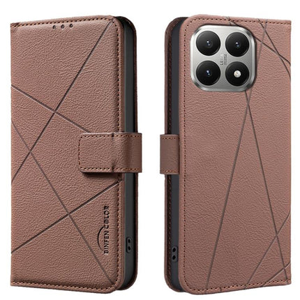 Geometric Pattern RFID Leather Phone Case, For Xiaomi 15T 5G, For Xiaomi Poco F7 5G Global, For Xiaomi Poco X7 Pro, For Xiaomi Poco C75