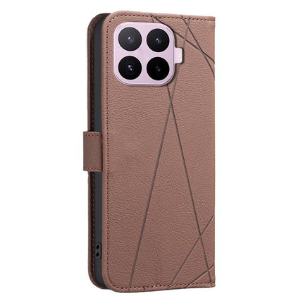 Geometric Pattern RFID Leather Phone Case, For Xiaomi 17T Pro 5G, For Xiaomi 17T 5G, For Xiaomi Poco M7 4G 169mm, For Xiaomi 15T Pro 5G
