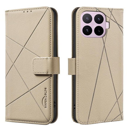 Geometric Pattern RFID Leather Phone Case, For Xiaomi 17T Pro 5G, For Xiaomi 17T 5G, For Xiaomi Poco M7 4G 169mm, For Xiaomi 15T Pro 5G