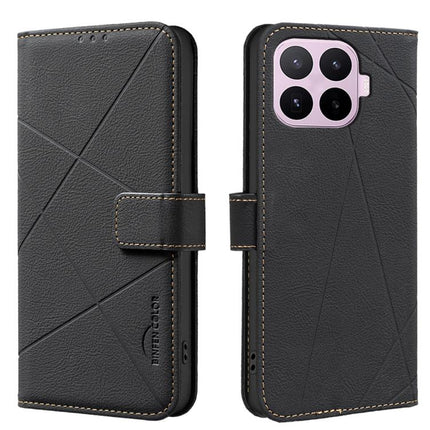 Geometric Pattern RFID Leather Phone Case, For Xiaomi 17T Pro 5G, For Xiaomi 17T 5G, For Xiaomi Poco M7 4G 169mm, For Xiaomi 15T Pro 5G