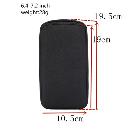 Universal Neoprene Cell Phone Bag Suitable for 6.4-7.2 inch Smartphones, for 6.4-7.2 inch Smartphones