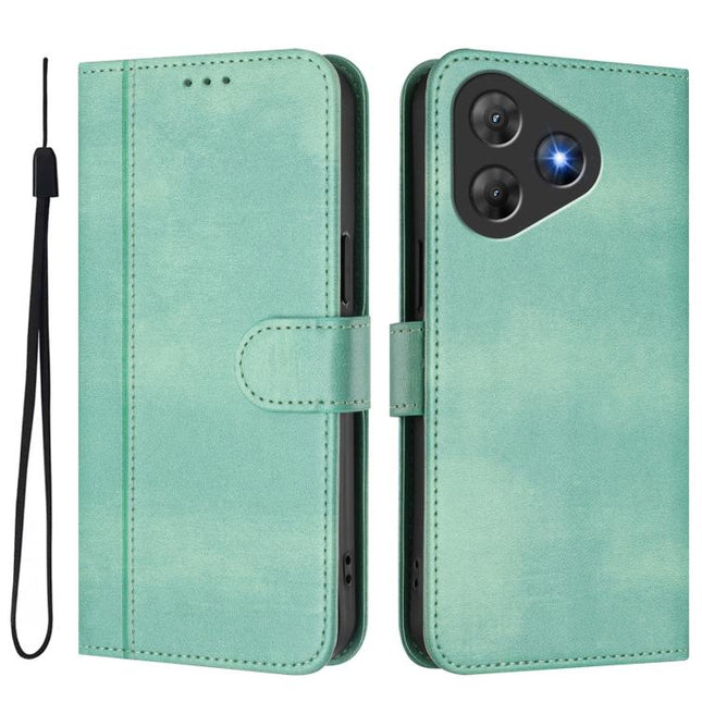 Line Splicing Buckle Retro Leather Phone Case, For Blackview Oscal Flat 2 / 2C, For Blackview Oscal Modern 8 / Color 8, For Blackview Oscal Flat 1C