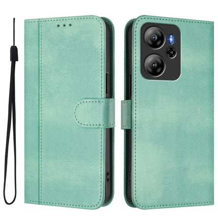 Line Splicing Buckle Retro Leather Phone Case, For Blackview Oscal Tiger 13, For Blackview Wave 8 / 8C / Oscal Flat 2, For Blackview Shark 9 5G