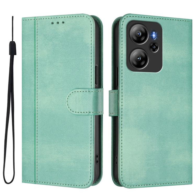 Line Splicing Buckle Retro Leather Phone Case, For Blackview Oscal Tiger 13, For Blackview Wave 8 / 8C / Oscal Flat 2, For Blackview Shark 9 5G