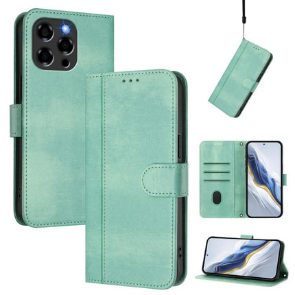 Line Splicing Buckle Retro Leather Phone Case, For Doogee Note 58 / 58 Pro, For Doogee N55 / N55 Plus
