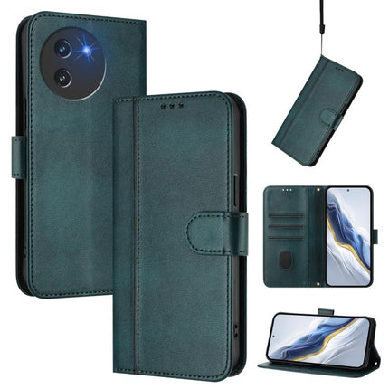 Line Splicing Buckle Retro Leather Phone Case, For Doogee Note 56 / Note 56 Pro, For Doogee N60 Pro, For Doogee Note 59 / 59 Pro