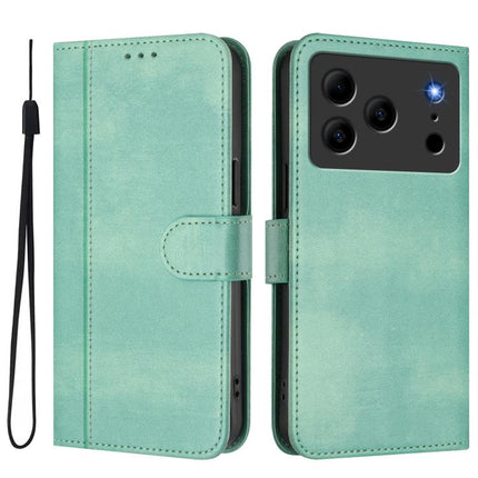 Line Splicing Buckle Retro Leather Phone Case, For Doogee Note 56 / Note 56 Pro, For Doogee N60 Pro, For Doogee Note 59 / 59 Pro
