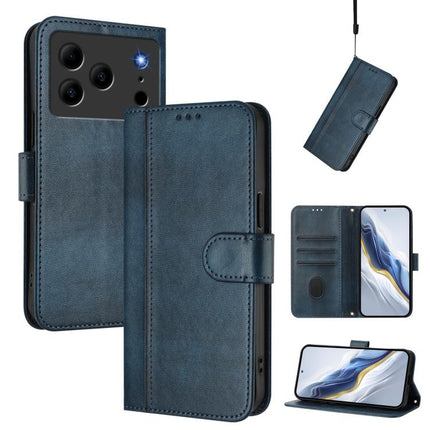 Line Splicing Buckle Retro Leather Phone Case, For Doogee Note 56 / Note 56 Pro, For Doogee N60 Pro, For Doogee Note 59 / 59 Pro