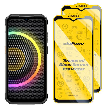 2pcs / Pack Ulefone 9H HD Anti Fingerprint Tempered Glass Screen Protector, For Ulefone Armor X12 Pro, For Ulefone Armor 21