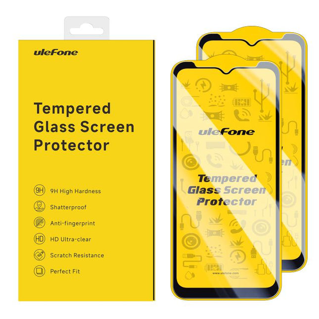 2pcs / Pack Ulefone 9H HD Anti Fingerprint Tempered Glass Screen Protector