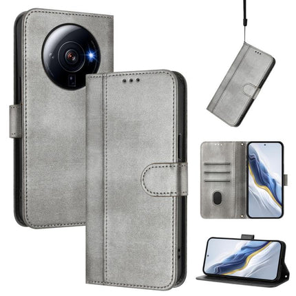 Line Splicing Buckle Retro Leather Phone Case, For Xiaomi 13, For Xiaomi 12T / 12T Pro / Redmi K50 Ultra, For Xiaomi 12S Ultra