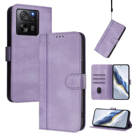 Line Splicing Buckle Retro Leather Phone Case, For Xiaomi 14 5G, For Xiaomi 13T Pro 5G / 13T 5G, For Xiaomi 13 Ultra
