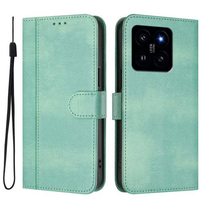Line Splicing Buckle Retro Leather Phone Case, For Xiaomi 14 5G, For Xiaomi 13T Pro 5G / 13T 5G, For Xiaomi 13 Ultra