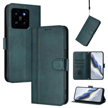 Line Splicing Buckle Retro Leather Phone Case, For Xiaomi 14 5G, For Xiaomi 13T Pro 5G / 13T 5G, For Xiaomi 13 Ultra