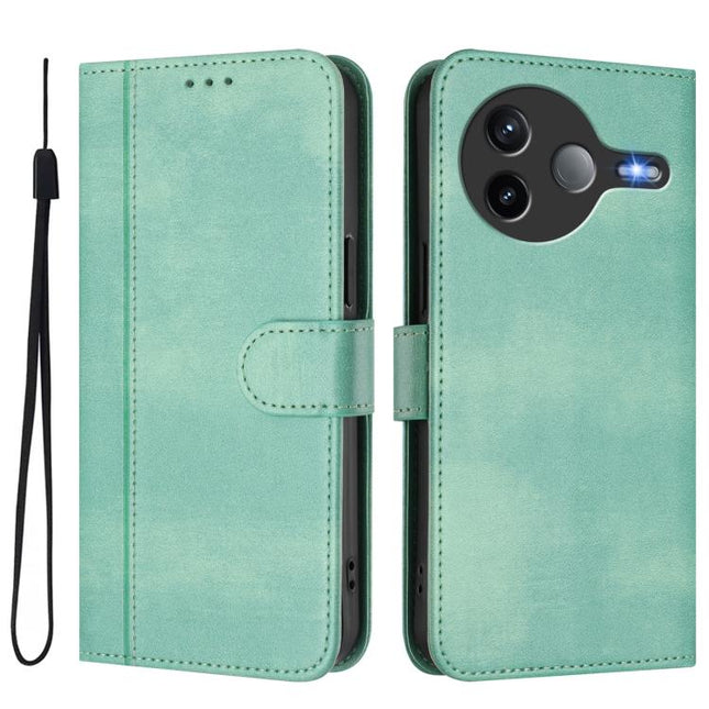 Line Splicing Buckle Retro Leather Phone Case, For Xiaomi Poco F7 Pro 5G / Redmi K80, For Xiaomi Poco X7 5G / Redmi Note 14 Pro 5G, For Xiaomi 15 Ultra