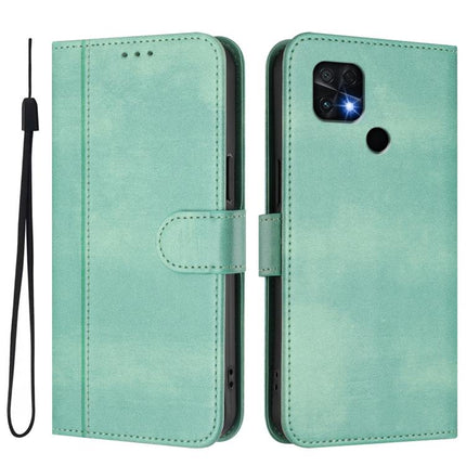 Line Splicing Buckle Retro Leather Phone Case, For Xiaomi Poco C40 / Redmi 10C, For Xiaomi Civi 1S, For Xiaomi Poco M4 Pro 4G