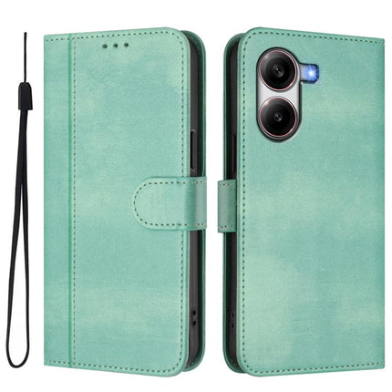 Line Splicing Buckle Retro Leather Phone Case, For Xiaomi Poco X7 Pro 5G, For Xiaomi Poco M7 Pro 5G / Redmi Note 14 5G, For Xiaomi 15 Pro