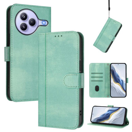 Line Splicing Buckle Retro Leather Phone Case, For Xiaomi Civi 5 Pro 5G, For Xiaomi 15S Pro 5G, For Xiaomi Poco F7 Ultra 5G / Redmi K80 Pro