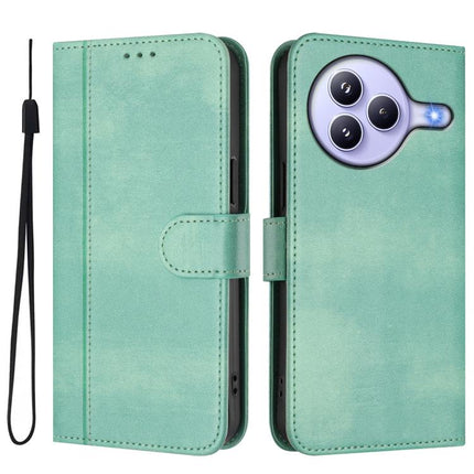 Line Splicing Buckle Retro Leather Phone Case, For Xiaomi Civi 5 Pro 5G, For Xiaomi 15S Pro 5G, For Xiaomi Poco F7 Ultra 5G / Redmi K80 Pro