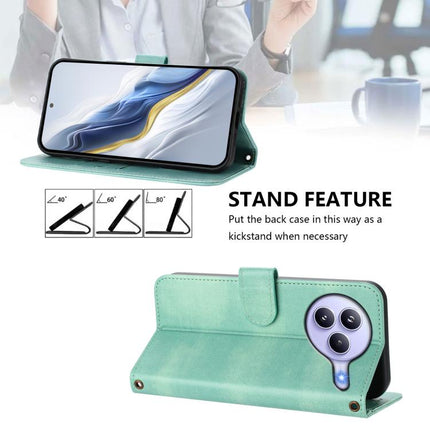Line Splicing Buckle Retro Leather Phone Case, For Xiaomi Civi 5 Pro 5G, For Xiaomi 15S Pro 5G, For Xiaomi Poco F7 Ultra 5G / Redmi K80 Pro