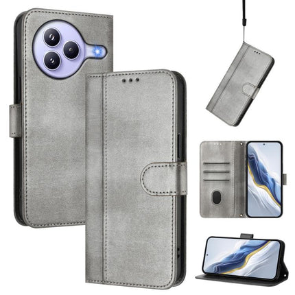 Line Splicing Buckle Retro Leather Phone Case, For Xiaomi Civi 5 Pro 5G, For Xiaomi 15S Pro 5G, For Xiaomi Poco F7 Ultra 5G / Redmi K80 Pro