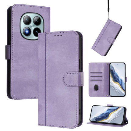 Line Splicing Buckle Retro Leather Phone Case, For Redmi Turbo 5 Max 5G / Poco X8 Pro Max 5G, For Redmi Turbo 5 5G Global / Poco X8 Pro 5G, For Redmi Note 15 Pro+ 5G 163.3mm/Poco M8 Pro 5G