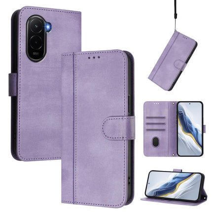 Line Splicing Buckle Retro Leather Phone Case, For Redmi Note 15 5G / 4G 164mm / Poco M8 5G, For Xiaomi Poco M7 4G 169mm, For Redmi 15 5G Global / 15 4G SEA 169.5mm