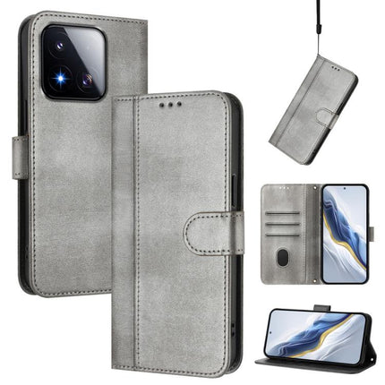 Line Splicing Buckle Retro Leather Phone Case, For Redmi A7 / A5 4G 171mm / Poco C71, For Xiaomi 17 Max 5G, For Redmi K90 Max 5G