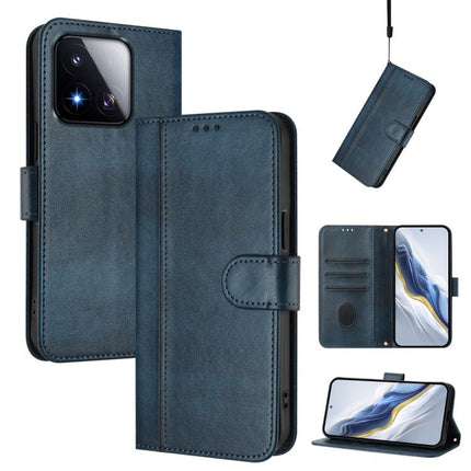 Line Splicing Buckle Retro Leather Phone Case, For Redmi A7 / A5 4G 171mm / Poco C71, For Xiaomi 17 Max 5G, For Redmi K90 Max 5G