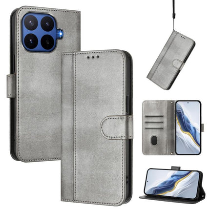 Line Splicing Buckle Retro Leather Phone Case, For Xiaomi 17T Pro 5G, For Redmi A7 Pro 171mm / Poco C85x 5G, For Redmi 15a 5G