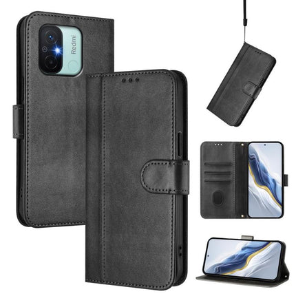 Line Splicing Buckle Retro Leather Phone Case, For Redmi 11A 4G Global, For Redmi Note 10 4G / Note 10S 4G, For Redmi Note 11S 5G / Xiaomi Poco M4 Pro 5G