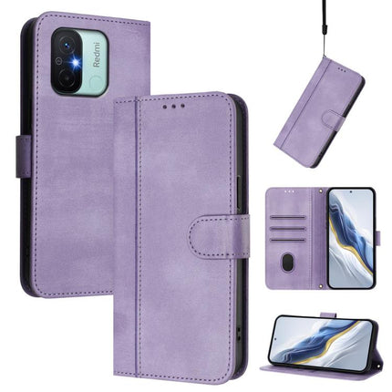 Line Splicing Buckle Retro Leather Phone Case, For Redmi 11A 4G Global, For Redmi Note 10 4G / Note 10S 4G, For Redmi Note 11S 5G / Xiaomi Poco M4 Pro 5G