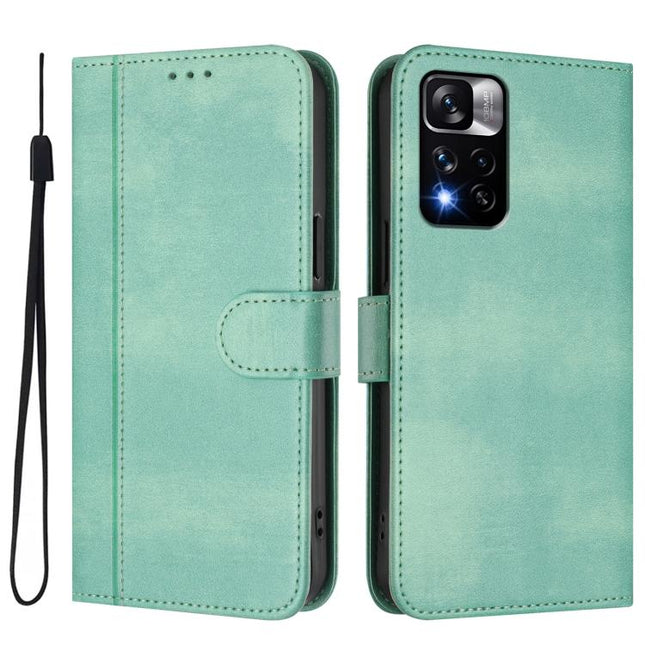 Line Splicing Buckle Retro Leather Phone Case, For Redmi Note 11 Pro+ 5G European, For Redmi Note 10 5G / Note 10T 5G, For Redmi Note 10 Pro 4G / Note 10 Pro Max