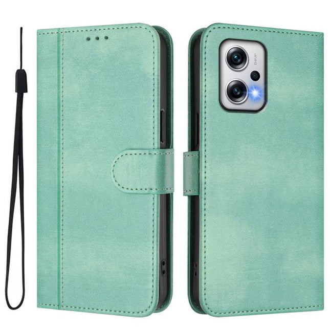 Line Splicing Buckle Retro Leather Phone Case, For Redmi Note 11T Pro+ / Note 12T Pro / K50i, For Redmi Note 12 Turbo 5G / Xiaomi Poco F5, For Redmi K60 / K60 Pro