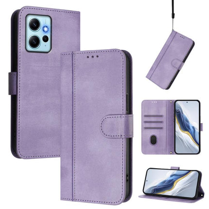 Line Splicing Buckle Retro Leather Phone Case, For Redmi Note 12 4G Global, For Redmi A1 4G / A2 4G, For Redmi Note 12 Pro+ 5G India
