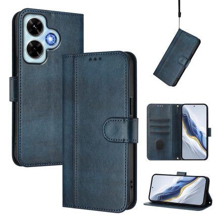 Line Splicing Buckle Retro Leather Phone Case, For Redmi 13C 5G / 4G Global, For Redmi Note 13 4G Global, For Redmi Note 13 Pro 5G Global