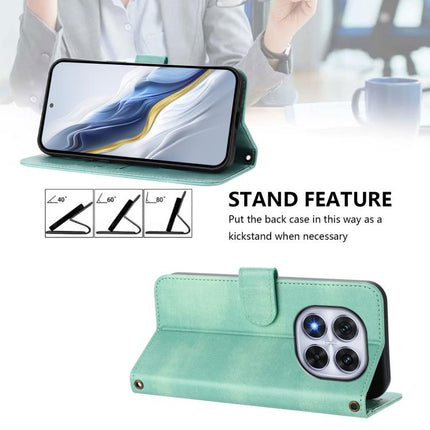 Line Splicing Buckle Retro Leather Phone Case, For Redmi Note 14 Pro 4G Global, For Redmi Note 14 4G 163.25mm, For Redmi K70 Ultra