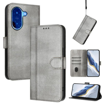 Line Splicing Buckle Retro Leather Phone Case, For Redmi 13x 4G / Xiaomi Poco M6 Plus, For Redmi A5 4G 171.7mm / Xiaomi Poco C71, For Redmi Note 14 4G 164.84mm