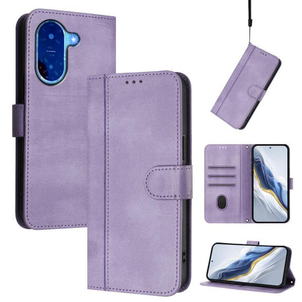 Line Splicing Buckle Retro Leather Phone Case, For Redmi 13x 4G / Xiaomi Poco M6 Plus, For Redmi A5 4G 171.7mm / Xiaomi Poco C71, For Redmi Note 14 4G 164.84mm